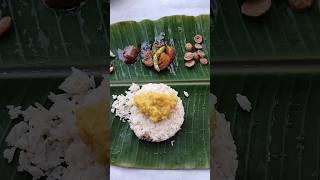 kammani pappu kaachina neyyisong vegmeals traditionalfood  అరిటాకుభోజనం [upl. by Ycak]