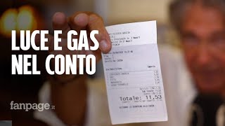 Luce e gas sullo scontrino della pizzeria a Napoli [upl. by Cung]