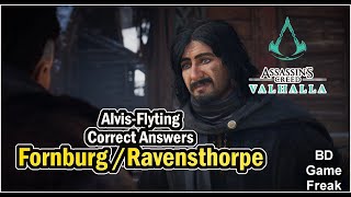 Flyting Challenge Answers of Alvis  Fornburg Ravenshorpe  Assassins Creed Valhalla [upl. by Uht]