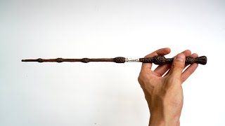 How to make The Elder Wand Dumbledore Wand from Toilet Paper [upl. by Evetta153]