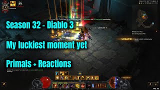 My luckiest moment of season 32 yet  Diablo 3 [upl. by Anastas984]