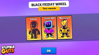 I Want ERRYRL 401 amp MERCURIAN 🤗😎 SPECIAL SKIN  BLACK FRIDAY WHEEL  Stumble Guys [upl. by Deenya]