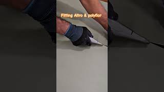 Fitting Altro amp Polyflor Safety Vinyl Flooring In School 🏫  London [upl. by Annawd]