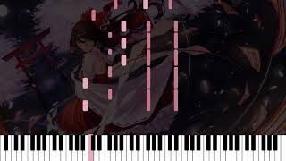 Touhou 8 IN Maidens Capriccio  Dream Battle Piano Arrangement [upl. by Ayatnahs140]