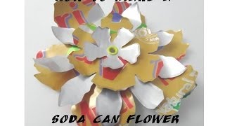 How to Make a Layered Soda Can Flower Embellishments [upl. by Pillsbury593]