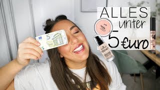 DROGERIE MAKEUP alles unter 5 EURO Favoriten I Makeup Tutorial Demo [upl. by Wilfrid983]