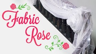 Easy Fabric Rose for Wedding Decorations  BalsaCirclecom [upl. by Neleh]