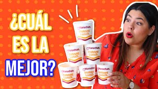 PROBANDO TODOS LOS SABORES DE MARUCHAN  RebeO [upl. by Munson]