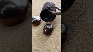 Casting Copper in Shells out of Scrap shorts reels viralvideo [upl. by Anirahtak]