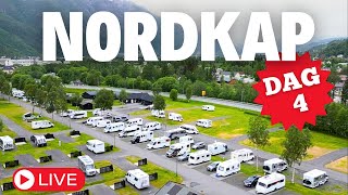 Nordkap 2024 “LIVE”  Dag 4  Nord Norge porten Halland Camping Rennebu TopCamp Mosjøen [upl. by Us]