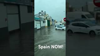 Right now the flood is destroying Spain Chiclana de la Frontera Cobeña Madrid [upl. by Simmons807]