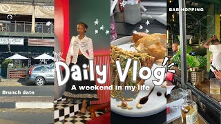 Daily vlog 📹 Spend the weekend with me lunch with friends and bar hopping 🥂🎀 [upl. by Eolc762]