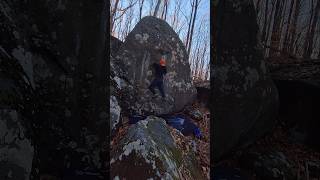 The Kessel Run V4 at Haycock Mountain bouldering outdoors climbing rockclimbing [upl. by Luht]