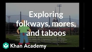 What is normal Exploring folkways mores and taboos  Behavior  MCAT  Khan Academy [upl. by Silden479]