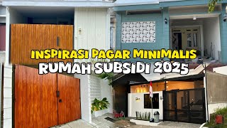 Inspirasi pagar minimalis modern rumah subsidi [upl. by Emsmus]