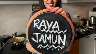 Rava Gulab Jamun  Easy Rava Gulab Jamun recipe [upl. by Nyrhtac485]