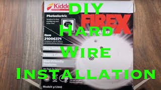 DIY Smoke Alarm Hard Wired Kidde Brand FireX Model Installation Tutorial Kidde Electrical Install [upl. by Camille479]