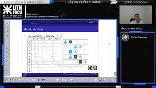 Lógica de Predicados de Primer Orden  Clase Virtual Matemática Discreta  25032021 [upl. by Lotsirk594]