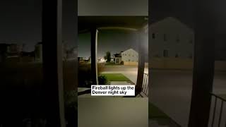 WATCH Fireball Lights Up Denver Area [upl. by Ardnek]