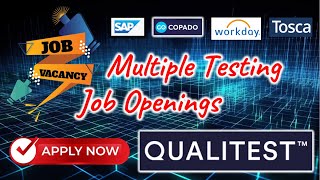 Multiple requirementjob openings for QA profiles in QUALITEST Company [upl. by Cherise]