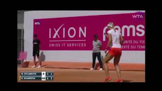 Highlight tennis WTA  Ladies Championship Gstaad Nina Stojanovic vs Rerecca Sramkova [upl. by Hernando]