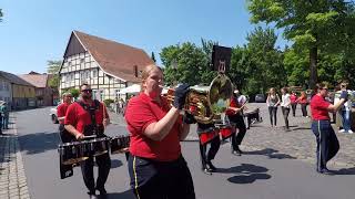 Festumzug zur Sassenberger Pfingst Musikschau 2018 1 [upl. by Angrist]