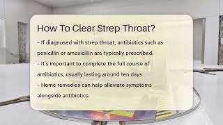 How To Clear Strep Throat  LearnToDIY360com [upl. by Duggan]