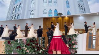 6 COUPLES 1 VOW MASS WEDDING AT NAGALAND’S COSTLIEST CHURCH  First Visit to ZUNHEBOTO [upl. by Tuppeny119]