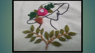 creative girl hand embroidery hand embroidery tutorialcreative embroidery [upl. by Hussar627]