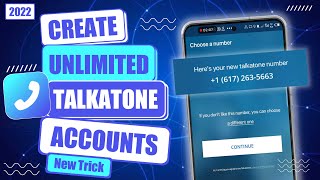 How To Create Talkatone Account 2023  Talkatone sign up problem Fixed [upl. by Hasheem313]