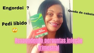 2 anos tomando injeção trimestral acetato medroxiprogesterona  minha experiência [upl. by Richers262]