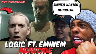 FIRST TIME HEARING  Logic  Homicide ft Eminem Official Video [upl. by Ferdinande]