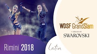 Longhitano  Lorenzon ITA  2018 GrandSlam LAT Rimini  R1 J  DanceSport Total [upl. by Trembly]