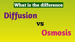 difference between Diffusion and Osmosis  diffusion vs osmosis [upl. by Anthea641]