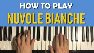 HOW TO PLAY  Ludovico Einaudi  Nuvole Bianche Piano Tutorial Lesson [upl. by Willey]