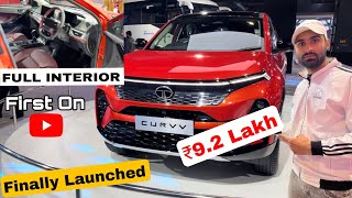 Finally TATA CURVV Launched  First On YouTube  Full Interior Price Full Detail Review [upl. by Prior]