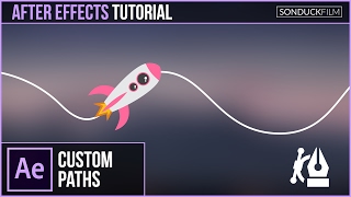 After Effects Tutorial Animate Any Object or Text Along a Custom Path [upl. by Tarryn]