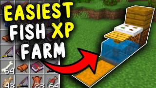 EASIEST AFK Fish XP Farm Minecraft 121 [upl. by Bruns]