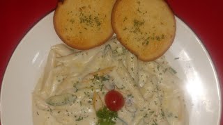 veg alfredo penne pasta [upl. by Hoeg682]