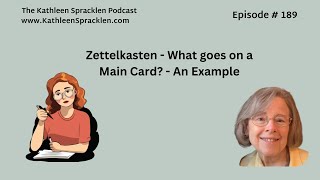 Zettelkasten  What goes on a Main Card  An Example [upl. by Llehcim82]