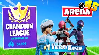 We Got 45 Elims In Fortnite Division 10 Arena [upl. by Eidassac]