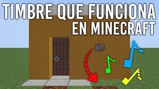 COMO HACER UN TIMBRE QUE FUNCIONA PARA TU CASA DE MINECRAFT [upl. by Eslek983]