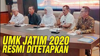 Gubernur Khofifah Tetapkan UMK Jatim 2020 Berikut Besarannya [upl. by Iverson]