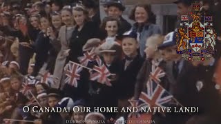 National Anthem of Canada Retro version O Canada pre1980 lyrics [upl. by Hooge259]