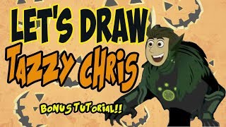 Drawing Tazzy Chris from Wild Kratts with basic shapes and lines [upl. by Sezen]