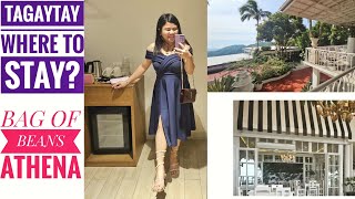 Where to Stay in Tagaytay   Bag Of Beans Athena  Mings Garden  Quest Hotel Tagaytay [upl. by Arehsat]