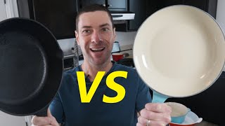 Cast Iron vs Enameled Cast Iron  Which is Better For You [upl. by Gillead]