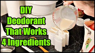 DIY All Natural Deodorant at Home Just 4 Ingredients [upl. by Nirtiak192]