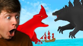 Reacting to GODZILLA vs RED BLUSTER The Sea Beast [upl. by Melly]