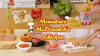 Best Miniature McDonalds Chicken Recipe 🍗 Fastfood Recipes By Tiny Culinary 🌷 [upl. by Shig]